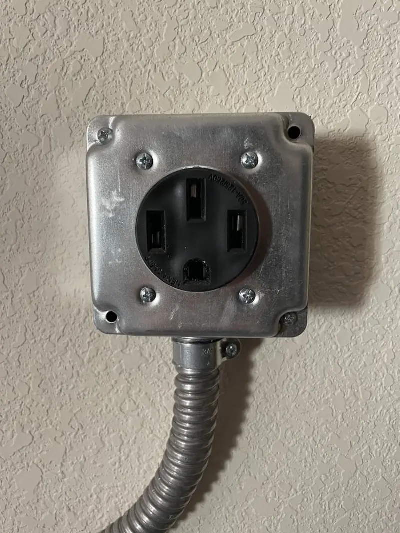 NEMA 14-50 outlet installed for Electrical Panel Upgrade in Arroyo Grande